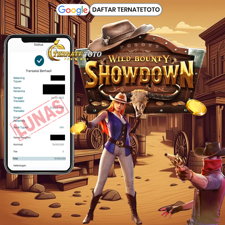 TERNATETOTO - MENANG WILD BOUNTY SHOWDOWN Rp. 10,000,000,-
