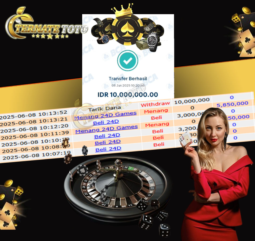 TERNATETOTO - JACKPOT 24D GAMES, Rp.10,000,000