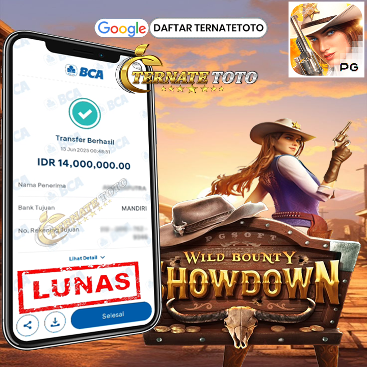 TERNATETOTO - JACKPOT WILD BOUNTY SHOWDOWN Rp.14,000,000,-